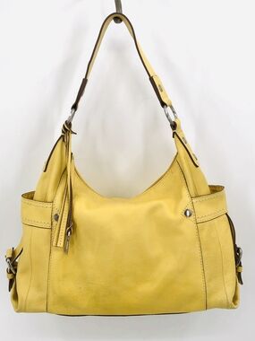 Fossil Yellow Leather Women’s Shoulder Bag